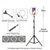 Tripod stand with Selfie Ring Light for phones - Image 3