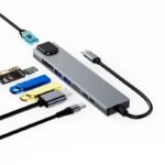 8 Port Type C Hub PD + USB 3.0x2 + HDMI + Type C + SD + TF + RJ45