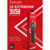 Excellent Extension cable 3 sockets + 3 USB Ports