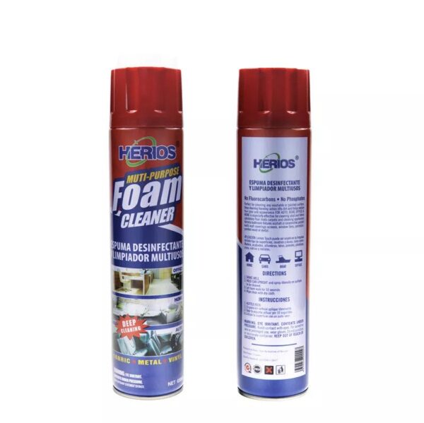 HERIOS Muti-Purpose Car Foam Cleaner 650ml - Image 4