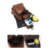PU Leather Chest bag, sling bag-waterproof - Image 8
