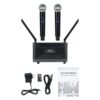 UHF wireless microphone 2 Channel-Handheld microphone - Image 2