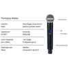 UHF wireless microphone 2 Channel-Handheld microphone - Image 6