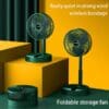 Desk-fan 3 speed rechargeable Foldable / air cooler fan - Image 2