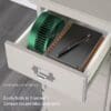Desk-fan 3 speed rechargeable Foldable / air cooler fan - Image 4