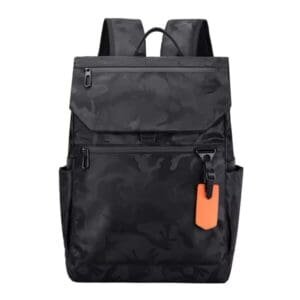 Business travel backpack, laptop bag-black camouflage