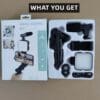 Video-Making KIT AY-49 with light, Bluetooth camera remote & Mic - Image 4