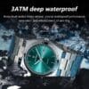 Poedagar 930 wrist watch stainless steel 3ATM water resistance - Image 4