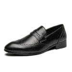 Men's Gentle leather classic shoes with rubber sole