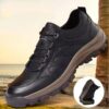 Mountaineering Leisure Sneakers, Thick rubber sole, warm, Laced