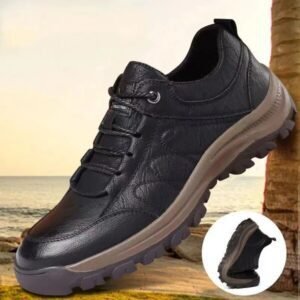 Mountaineering Leisure Sneakers, Thick rubber sole, warm, Laced