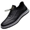 Scaled Pu leather laced sports shoes water resistant, anti-slip