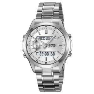 SKMEI 2284 Business Relog, stainless steel Digital watch, Silver