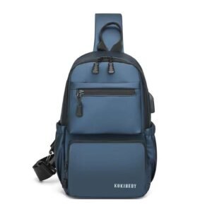 Kokibedy chest bag, cross bag, waterproof-blue