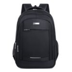 Large capacity nylon backpack-black