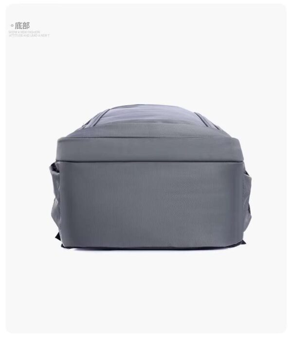 Large capacity nylon backpack-Gray - Image 5