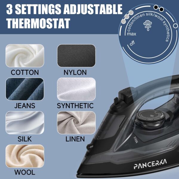 Pancera steam iron 1600W- portable medium size - Image 4
