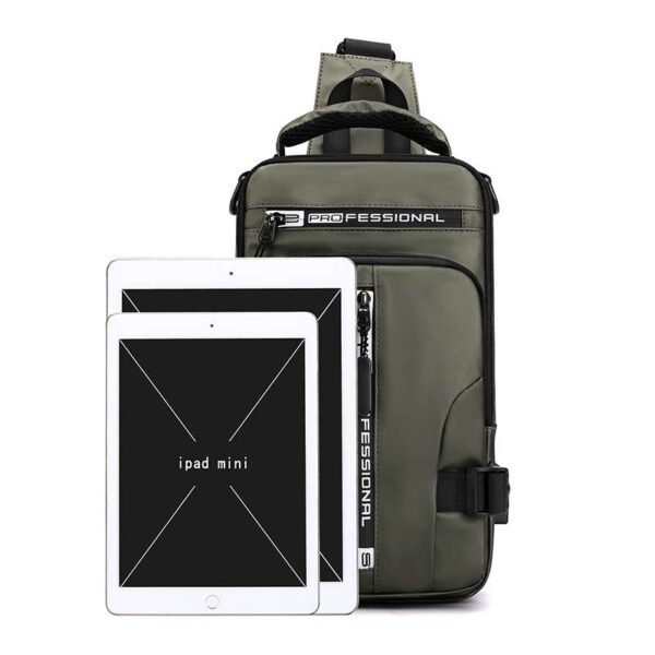 Professional chest bag /cross bag, backpack, waterproof- Black - Image 2