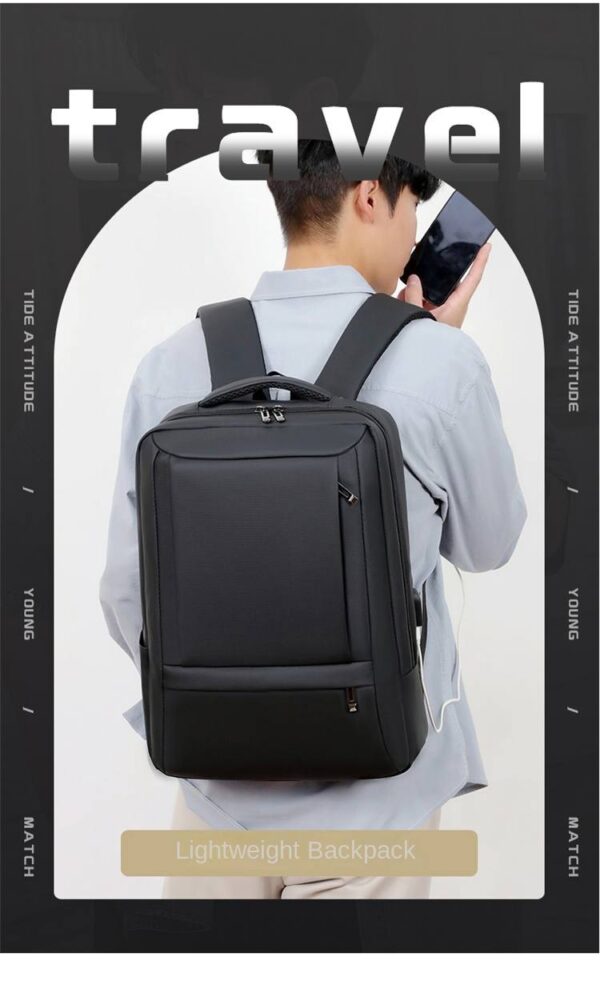 TravelSafe waterproof laptop bag-Gray - Image 5