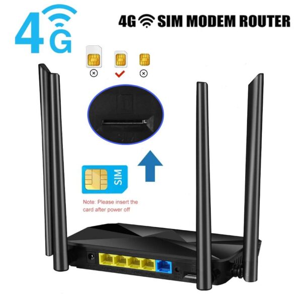 Universal 4G Wifi router with sim card support 300Mbps OPENWRT