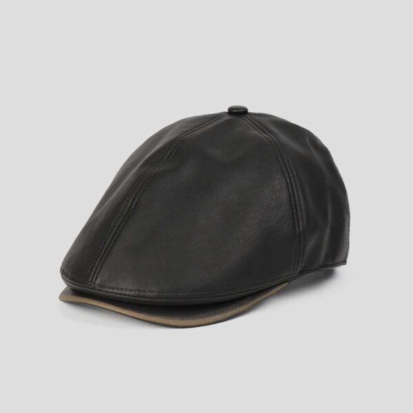 Unisex Vintage Retro Beret Hat Cap-Black