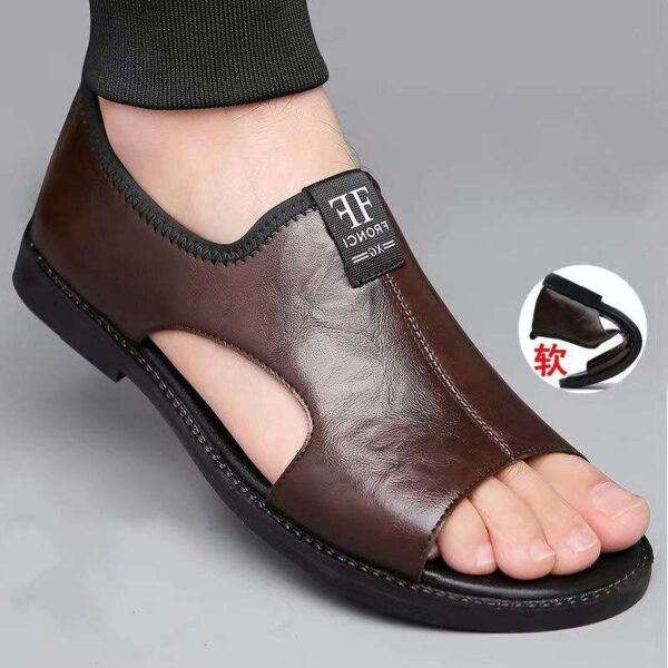 Fronci Casual Sandals-rubber sole, non-slip-brown - Image 2