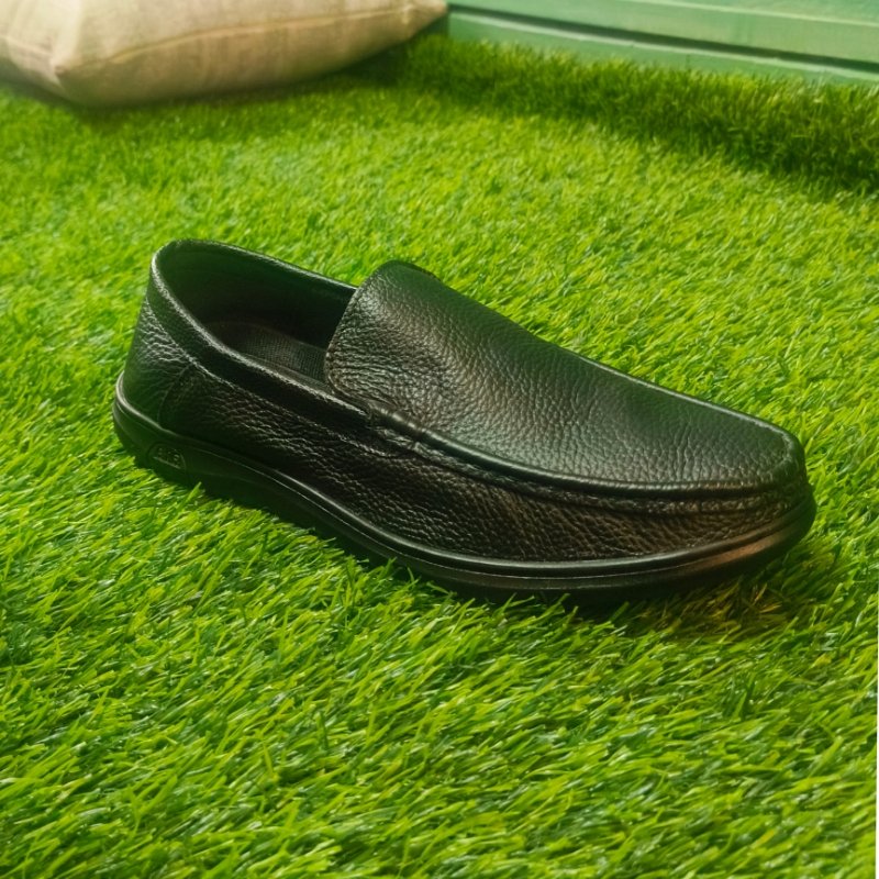 Men’s Slip-On Casual Leather Loafers - White Falcon
