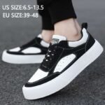 Skateboard sneakers thick sole high stable sneakers-Black