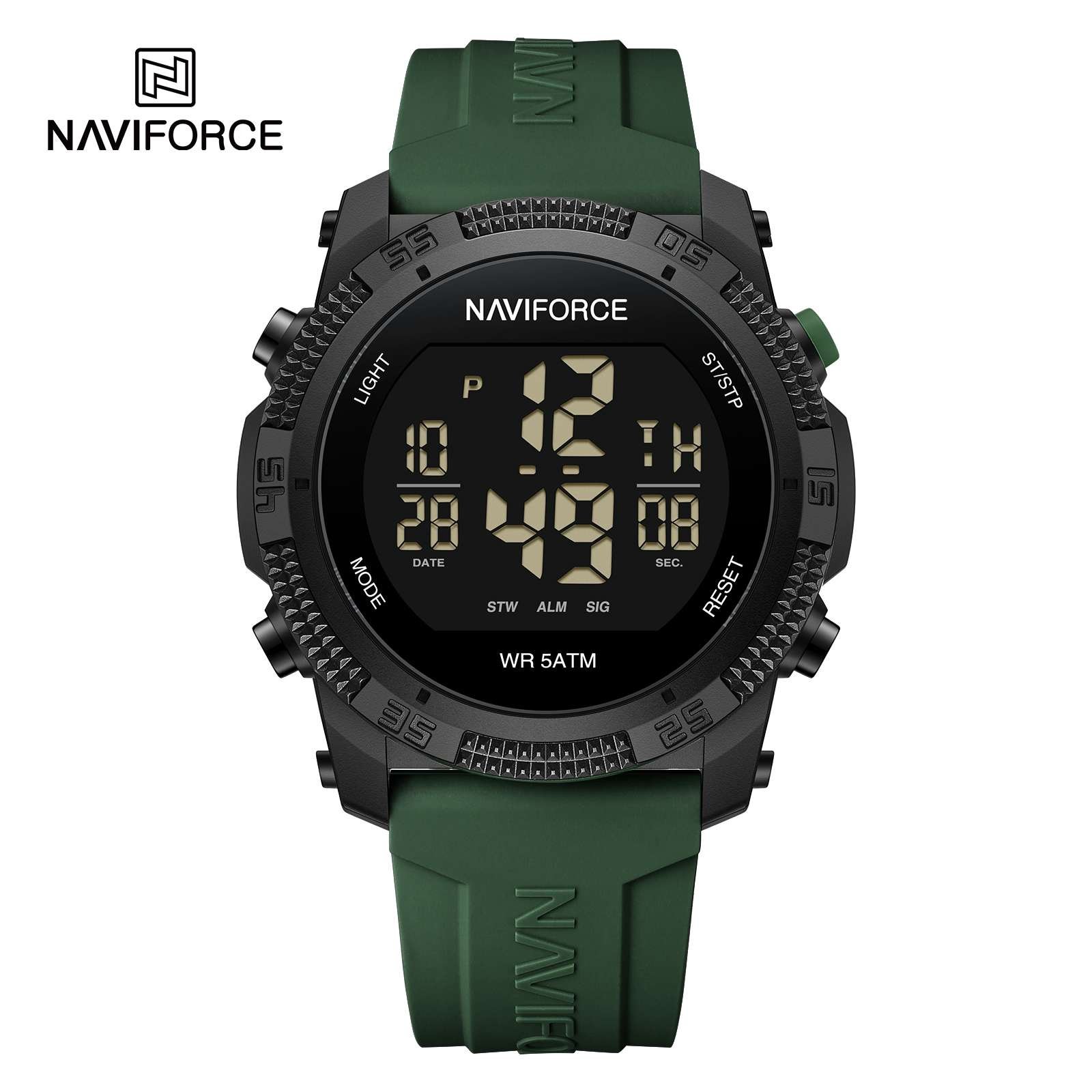 NAVIFORCE 7104 Digital sports watch, waterproof-Green