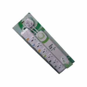 G&T UK extension cable 6 sockets, 3 meters cord URB-6