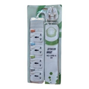 G&T extension cable 4 way socket URN-4 three meter cord