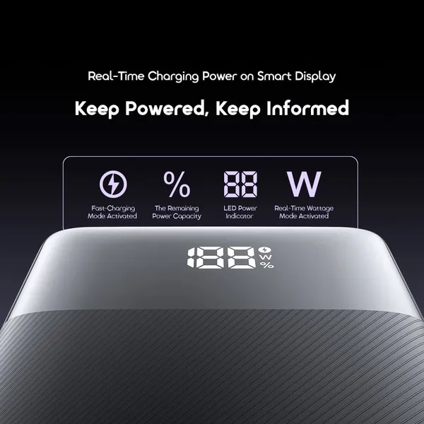 oraimo PowerNova Q21 20000mAh Power Bank | 22.5W Super Fast Charging - Image 9