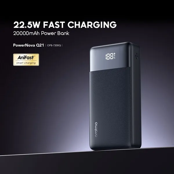 oraimo PowerNova Q21 20000mAh Power Bank | 22.5W Super Fast Charging - Image 7