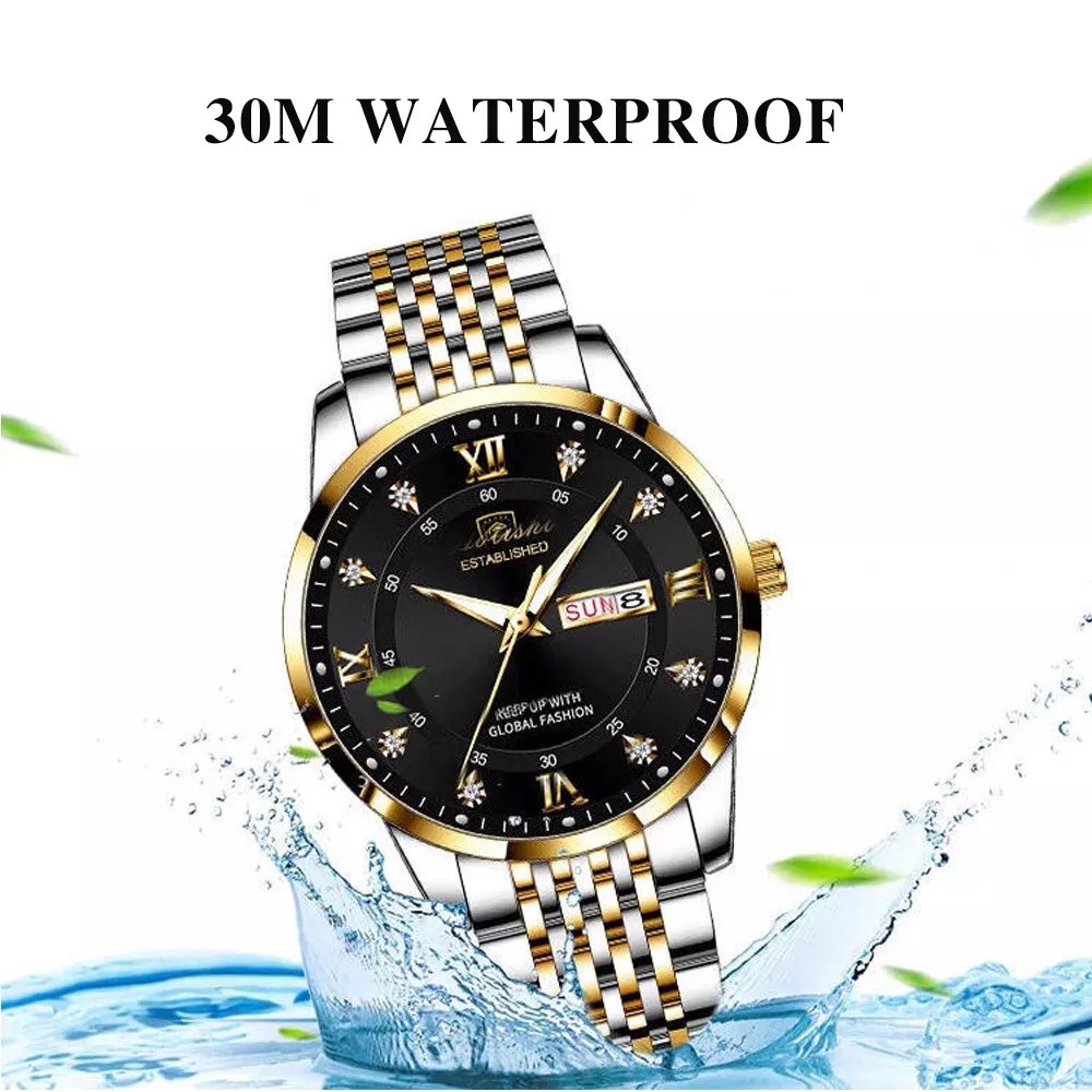 Poedagar 836 Men's watch, Water proof, Luminous-Silver White - Image 4