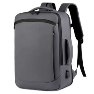 Expandable laptop bag, large capacity-Gray