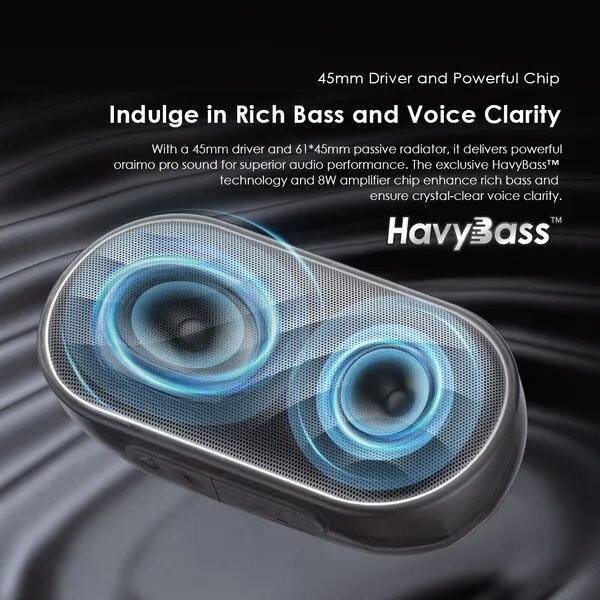 oraimo SpaceBox 8W FM Wireless Speaker OBS-382 havvy bass