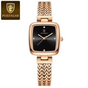 Poedagar 768B Luxury Ladies' wrist watch Waterproof Rose White