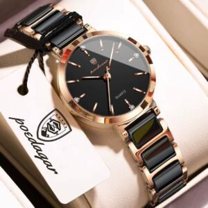 Poedagar 505 Elegant waterproof wrist watch Gold black